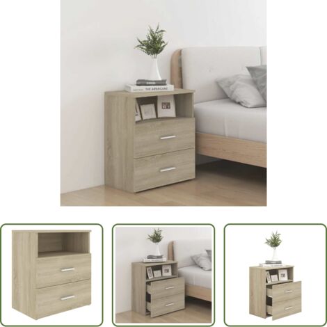 Comodino per camera da letto -  Comodino Rovere Sonoma 50x32x60 cm