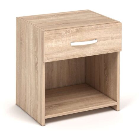 Comodino Rovere Chiaro 1 Cassetto Design Essenziale 44,4x35x41 cm