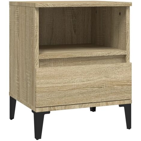 Comodino Rovere Sonoma 40x35x50 cm vidaXL