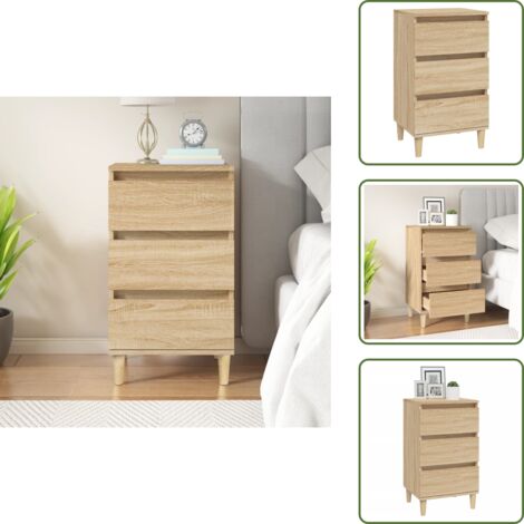 Comodino rovere sonoma - vidaXL Comodino Rovere Sonoma 40x35x70 cm in Legno Multistrato -