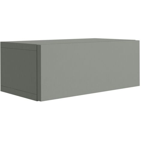 Comodino sospeso con cassetto – frontale liscio – colore: Cashmere, 40 x 20 x 16 cm