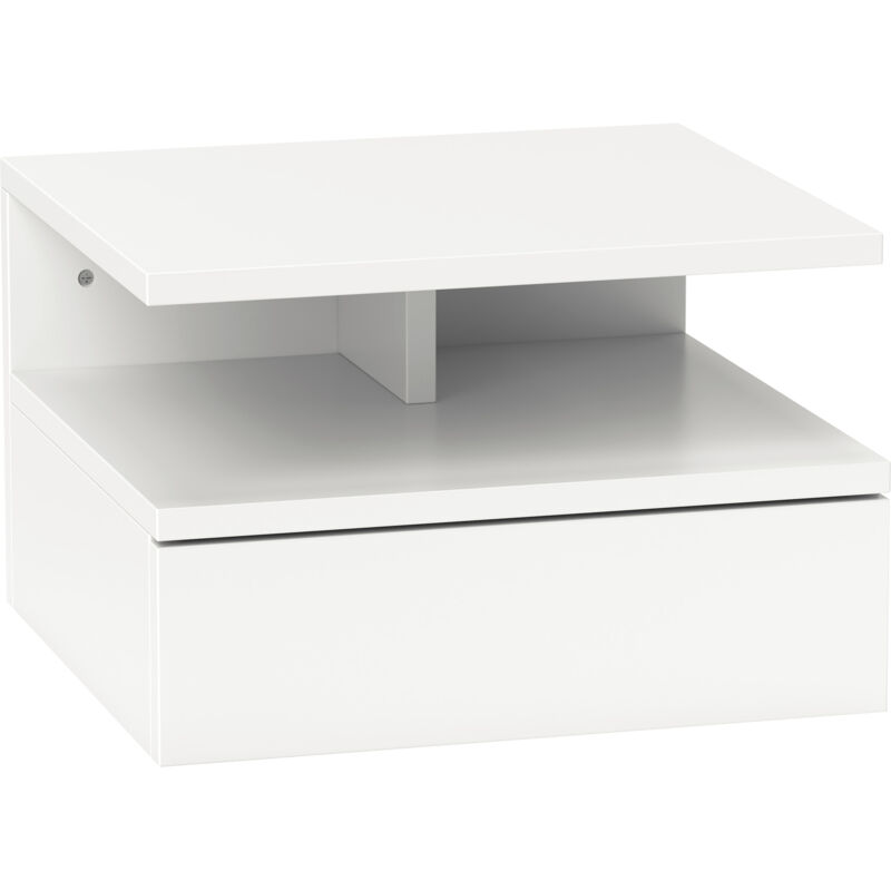 Giordanoshop Comodino Sospeso Per Camera Da Letto 35x32x22,5 Cm Con...