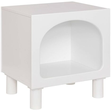 Comodino tara 1 vano bianco 42x40x32cm - Atmosphera créateur d'intérieur
