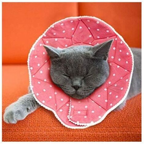 Comodo collare post-operatorio per cani e gatti, robusto, impermeabile, resistente a graffi e morsi, facile da pulire, con cinturino regolabile, Sunny