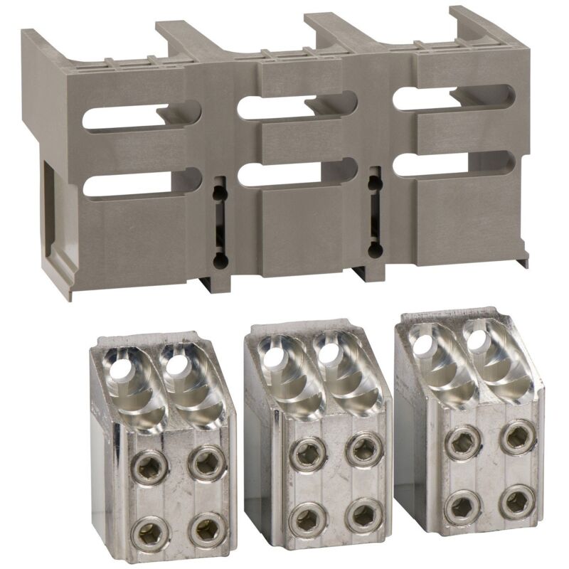 Schneider - 4 bornes + cache-bornes pour 4 câbles 240 - mm² 1250 a - 33640