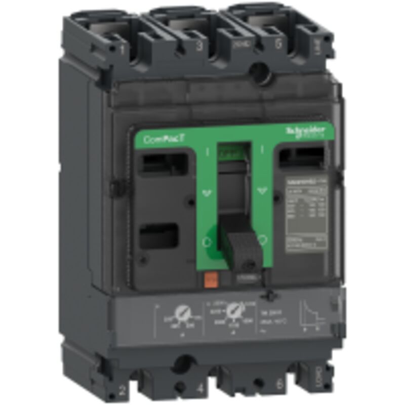 Schneider Electric - ComPacT NSX100N - disjoncteur - tm-d 32A - 3P3D - 50kA - montage fixe - C10N3TM032