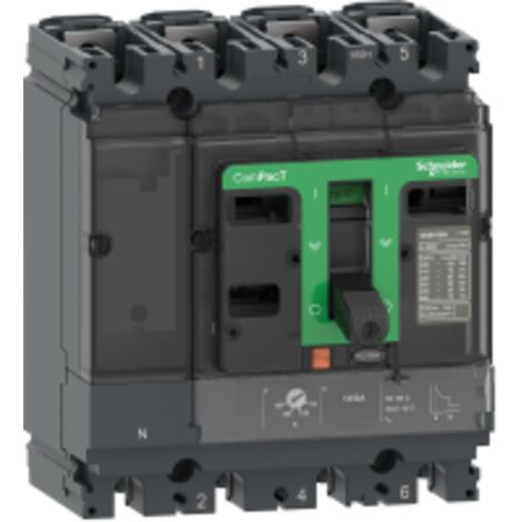 ComPacT NSX160H - disjoncteur - TM-D 100A - 70kA - 4P4D - montage fixe - C16H4TM100