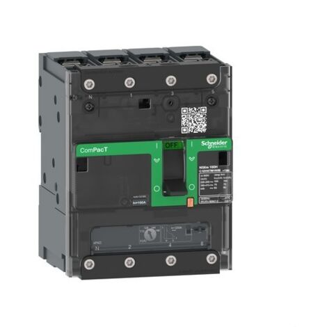 ComPacT NSXmE - disjoncteur - TM-D 125A - 4P4D - 16kA - borne à cosses - C12E4TM125B
