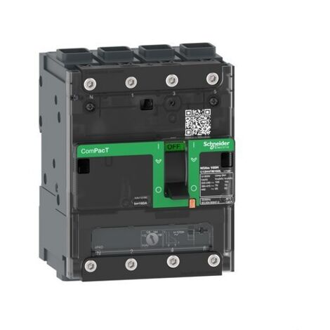 ComPacT NSXmE disjoncteur TM-D 32A 4P4D 16kA borne EverLink SCHNEIDER C11E4TM032L