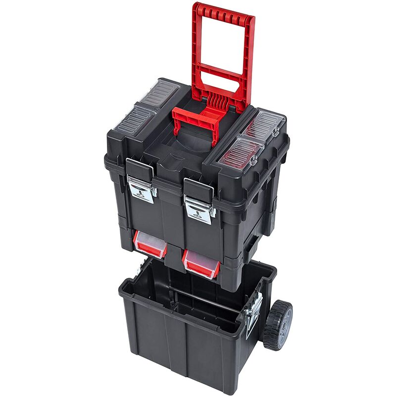 

Global - Compact Trolley Box Carro para herramientas con cierres metalicos
