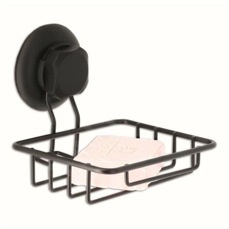 Compactor Bestlock - Porte-savon en fil de fer avec support, noir RAN9777