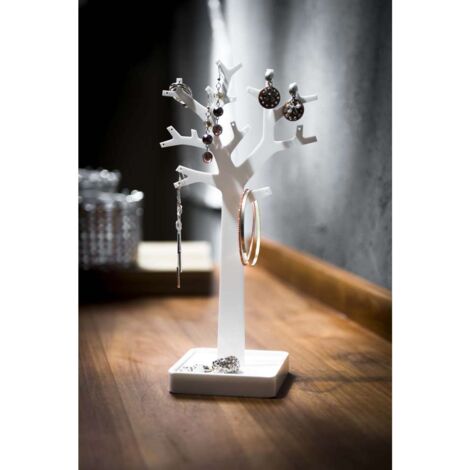 Compactor Bijoux Organizer Ad Albero, Bianco, 14,8 x 9,9 x 30 cm, Plastica, RAN6047
