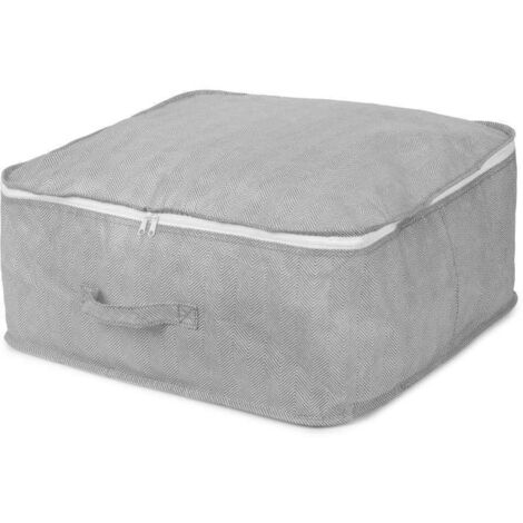 Compactor - Borsa portaoggetti con cerniera, 46 x 46 x 20,5 cm, colore: Grigio