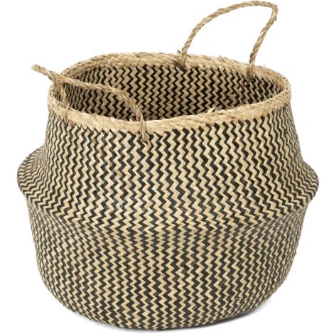 Compactor Cesto Etna Intrecciato - Bianco, 31x24x14 Cm, Con Maniglie, Per Organizzazione - Foto 8