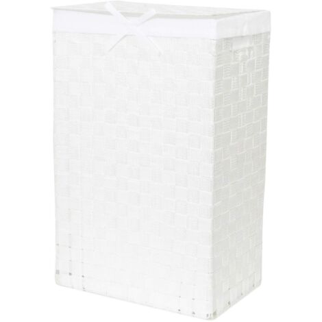 Compactor Cesto per la biancheria Bianco 25 x 38 x H.60 cm