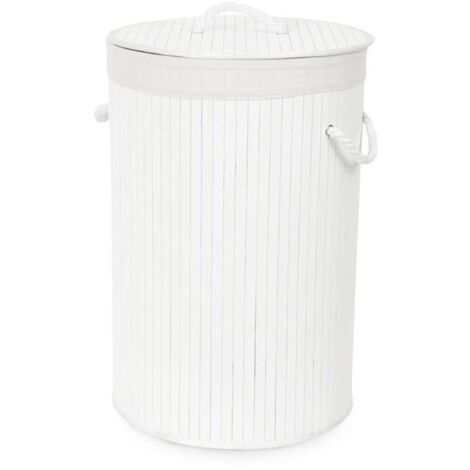 Compactor JENNY XL Cesto Portabiancheria BAMBOO 40x60 cm Bianco