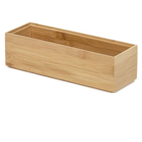 Compactor Osaka Organizer Medio in bambù Collezione Nature, 22.5x7.5x6.5 cm, Colore Naturale