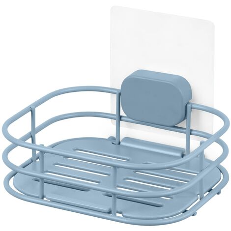 Compactor Porta Sapone Autoadesivo GRENA, Blu, 14x12.5x10 cm