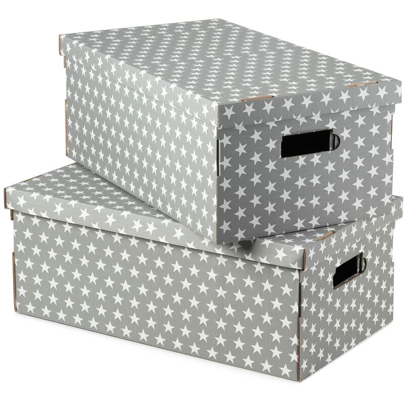 COMPACTOR Set di 2 Scatole in cartone ondulato