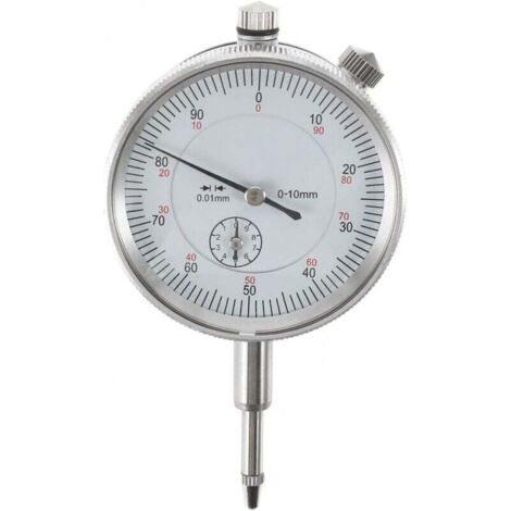 Comparateur de Mesure à Cadran Haute Précision 0-10 mm avec Sonde Indicateur 0.01 mm