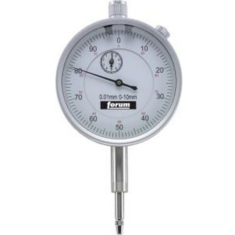 Comparateur de précision, Ø extérieur : 58 mm, Lecture 0,01 mm, Plage de mesure 10 mm, 1 tour d'aiguille : 1,0 mm