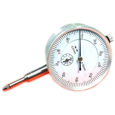 Comparateur D'horloge Centésimal 0-10 Mm Résolution 0,01 Mm Pour Base Magnétique