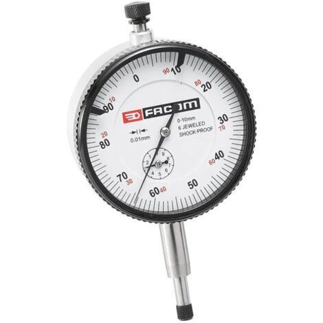 Comparateur Facom, Max 10mm, précision 0,01 mm ( Prix pour 1 )