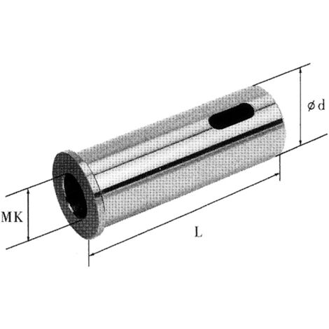 Compas a cone morse pour tourelle de tour 40x120 mm cm3 Fervi t00bc/lcm3