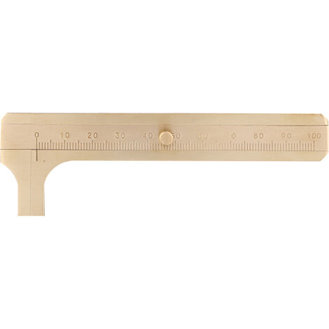 Compas à vernier en cuivre pour bijoux et petites pièces avec graduation 0-100mm