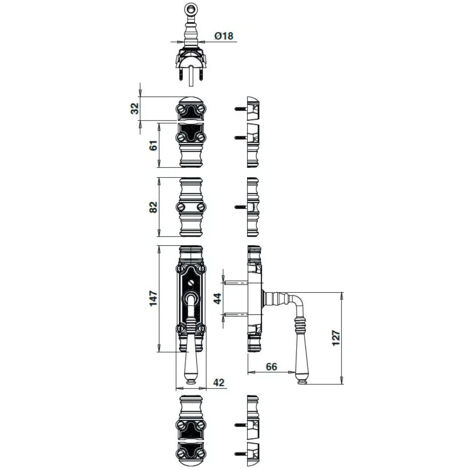 COMPAS AVEC RAINURE OB M6/12 6-39163-20-0-1