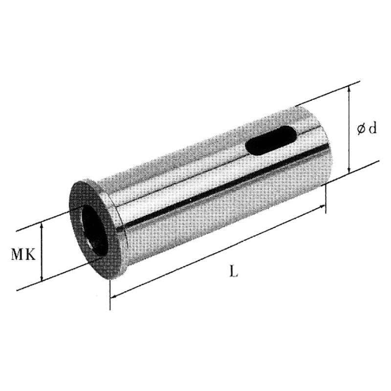 Fervi - Compas cono morse para torreta de torno 30x80 mm cm1 T00AE/LCM1
