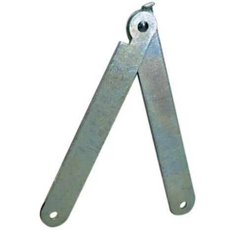 CIME Compás de caballete, derecha e izquierda, para caballete, atornillable, W 275 H20 mm, 2 piezas