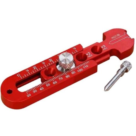 Compás de carpintero de aleación de aluminio KZQ, regla redonda ajustable profesional, compás de carpintero para dibujar círculos, instrumento de medición de precisión para marcado industrial en carpi