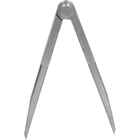 Compas de Précision en Acier Carbone Trempé pour Bois et Cuir, Pointes Polies, 200mm
