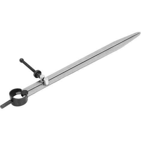 Compas de précision pour cuir avec pointe sèche et système de réglage fin, 250 mm