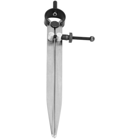 Compas de précision pour cuir avec pointe sèche réglable, idéal pour le traçage et marquage, 200 mm