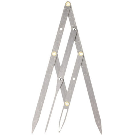 Compas de Sourcils en Acier Inoxydable - Outil de Mesure Précis et Pliable pour un Design de Sourcils Parfait