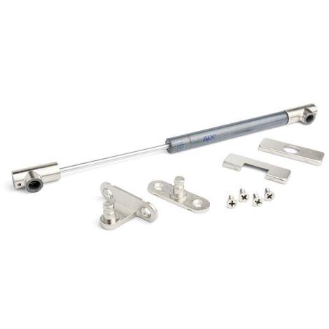 compas minikal ascendente / descendente 240mm para puerta de aluminio o madera con soportes fuerza 80n apertura ascendente