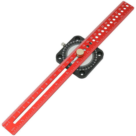 Compás para carpintería, herramienta de marcado paralelo/vertical, regla de marcado circular de aleación de aluminio, calibre de marcado para carpintero
