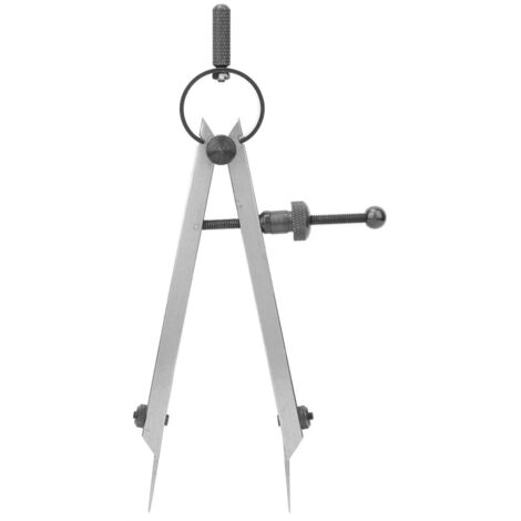 Compass à Double Aiguille pour Travail du Cuir (100mm) - Outil de Marquage et de Perçage