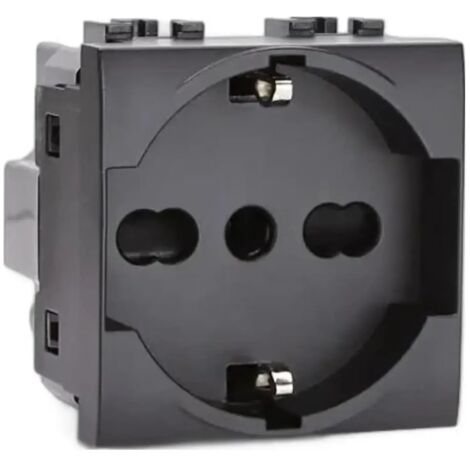 compatibile bticino livinglight living international nero presa schuko 10-16A
