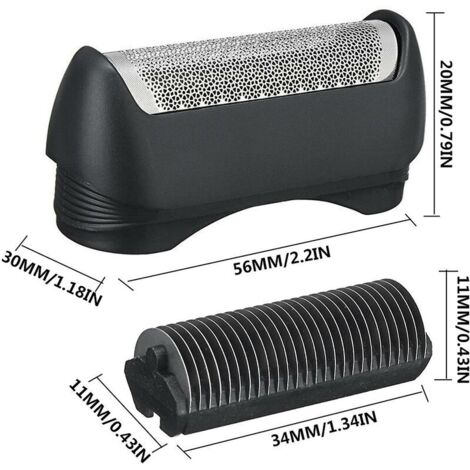 Compatibile con accessori per rasoi elettrici Braun Mesh 11b Serie 1 Testina di taglio 110 120 130 140 150 815 835 5682 5683 5684 Rasoio Starlight ZHUOXAUN