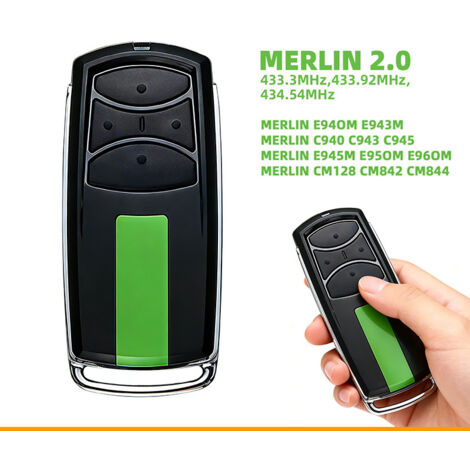Compatibile con i portali garage Merlin E960M, E950M, Liftmaster E940M, E943M, E945M – Ricevitore Security+ 2.0 per telecomando universale-lsw