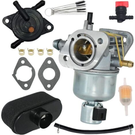 Compatible avec carburateur 15004-0818 avec filtre à air et pompe à carburant pour moteur Kawasaki spécifique FS481V FH580V FS541V FR600V FS600V 15004-0827 15004-0822 15004-7060 15004-7053