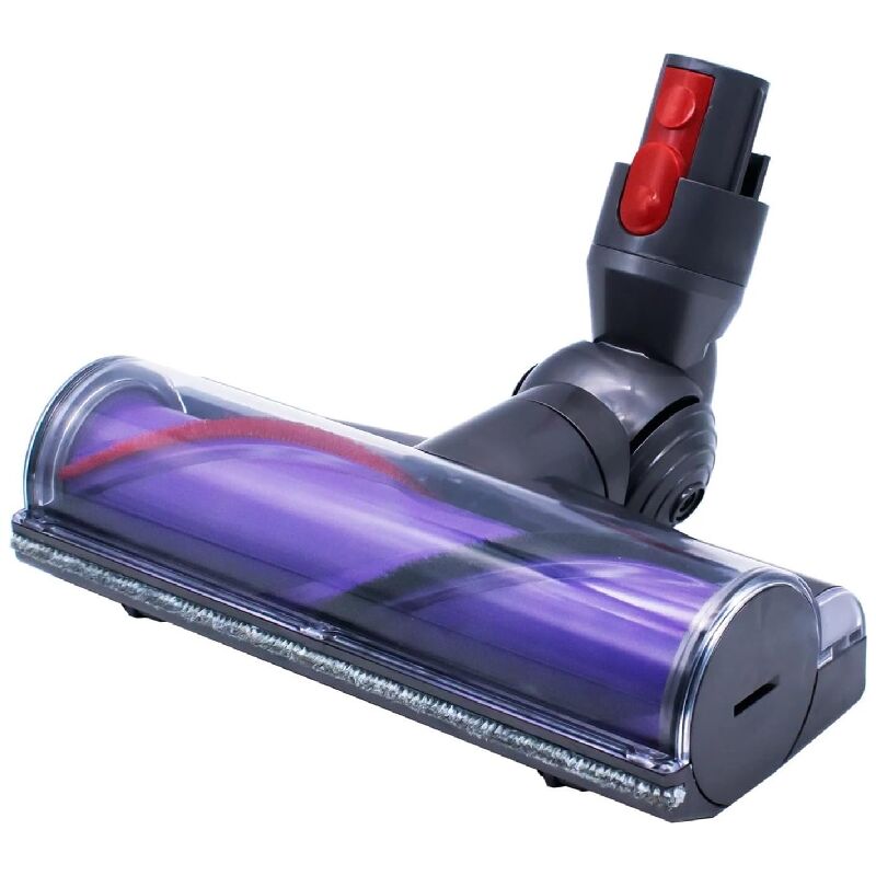 Compatible avec Dyson V7 V8 V10 V11 V15, tête d'aspiration turbo à entraînement direct en fibre de carbone, brosse professionnelle pour tapis et sols
