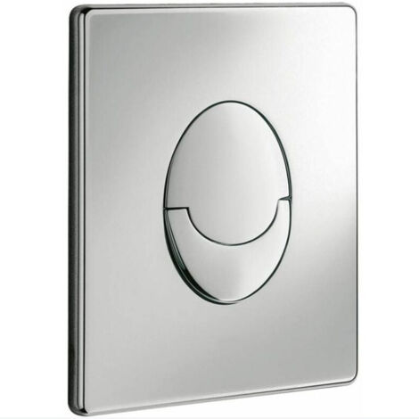 Compatible avec GROHE Skate Air - Couvercle (économie d'eau, fonctionnement à 2 volumes avec démarrage et arrêt, surface durable) / 38505000 Argent