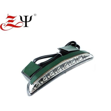 Compatible avec Harley XL883N Iron 09-14 : feu arrière à LED modifié avec clignotant et fonction stop – transparent