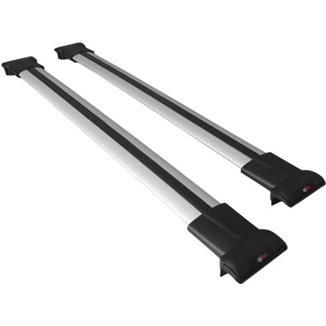 Compatible avec Hyundai Inster (AX1) 2024-2026 FLY Modèle Barres de Toit Railing Porte-Bagages de Voiture Aluminium Gris 2 Barres