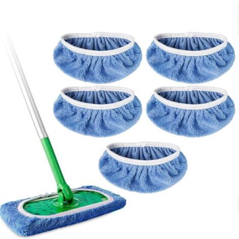 Compatible avec le balai Swiffer - Lot de 5 - Bleu, 25,4 x 11,5 cm (pour balai Swiffer)