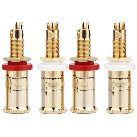 Compatible avec le bornier pour haut-parleurs HIFI Fever plaqué or